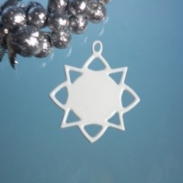 562-06HLO   ORNAMENTO STELLA TRAF. N.6 CM.10,3