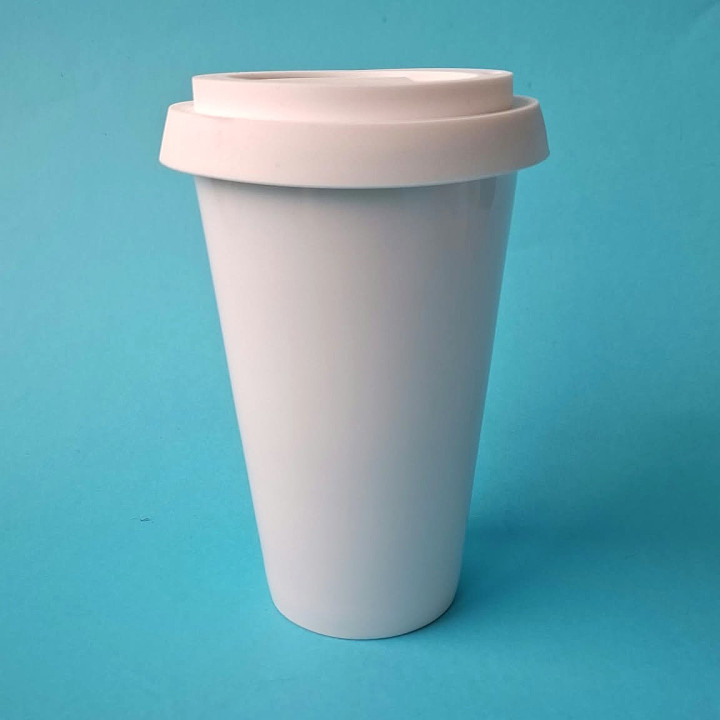 400Q BICCHIERE ASPORTO 400 ML C/COPERCHIO SILICONE